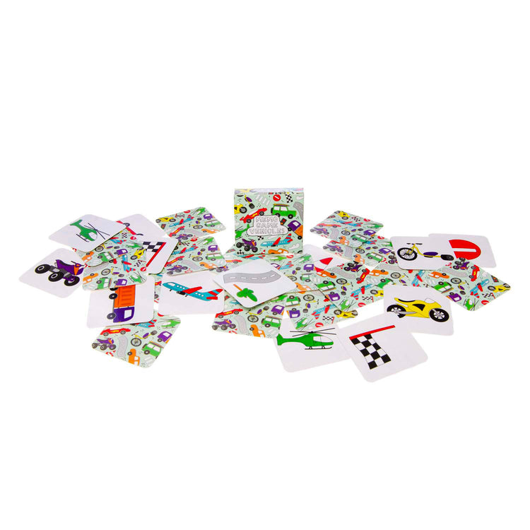 Duckiez Mini Memospel Véhicules, 28 cartes
