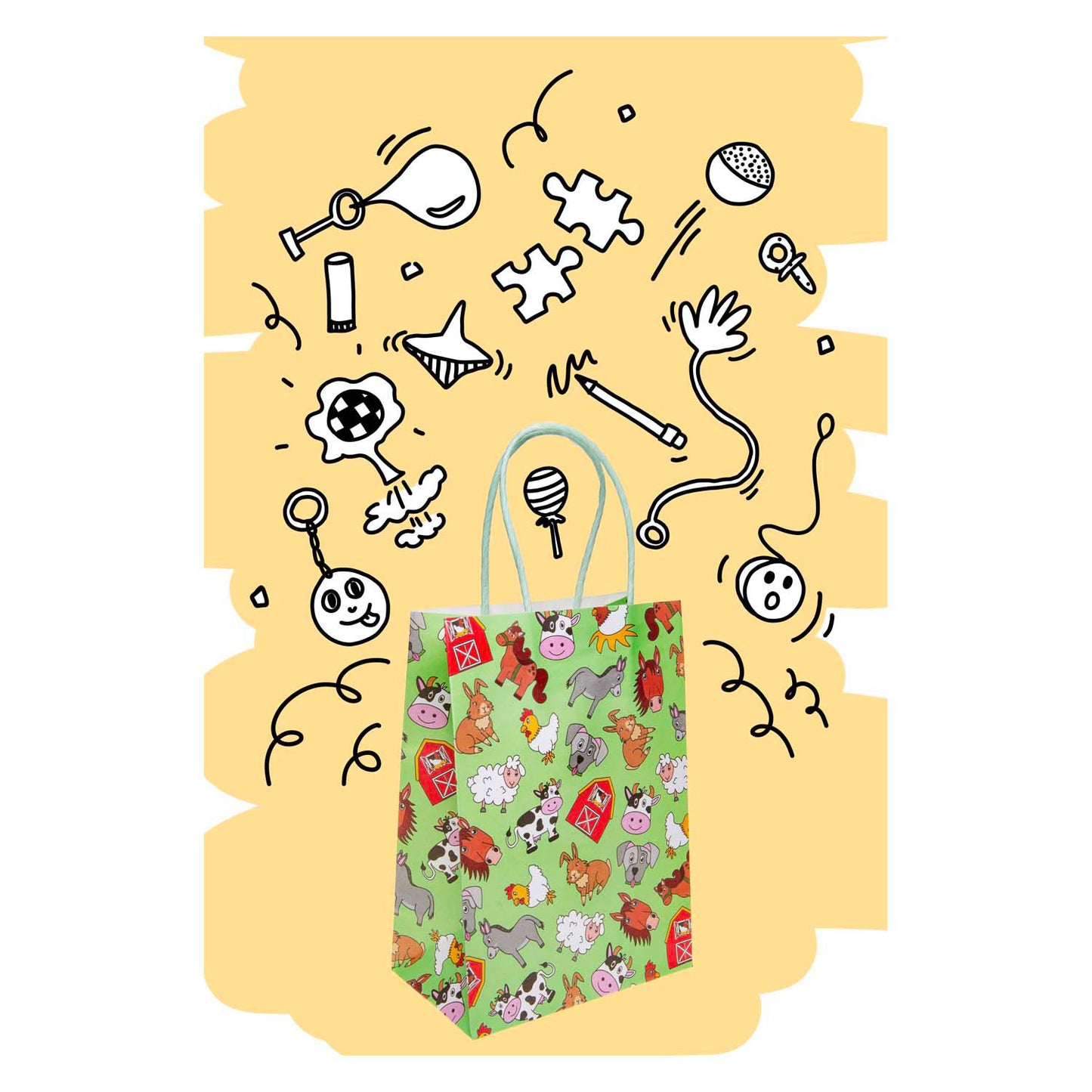 LG IMPORTS Gift Bag Farm Dieren