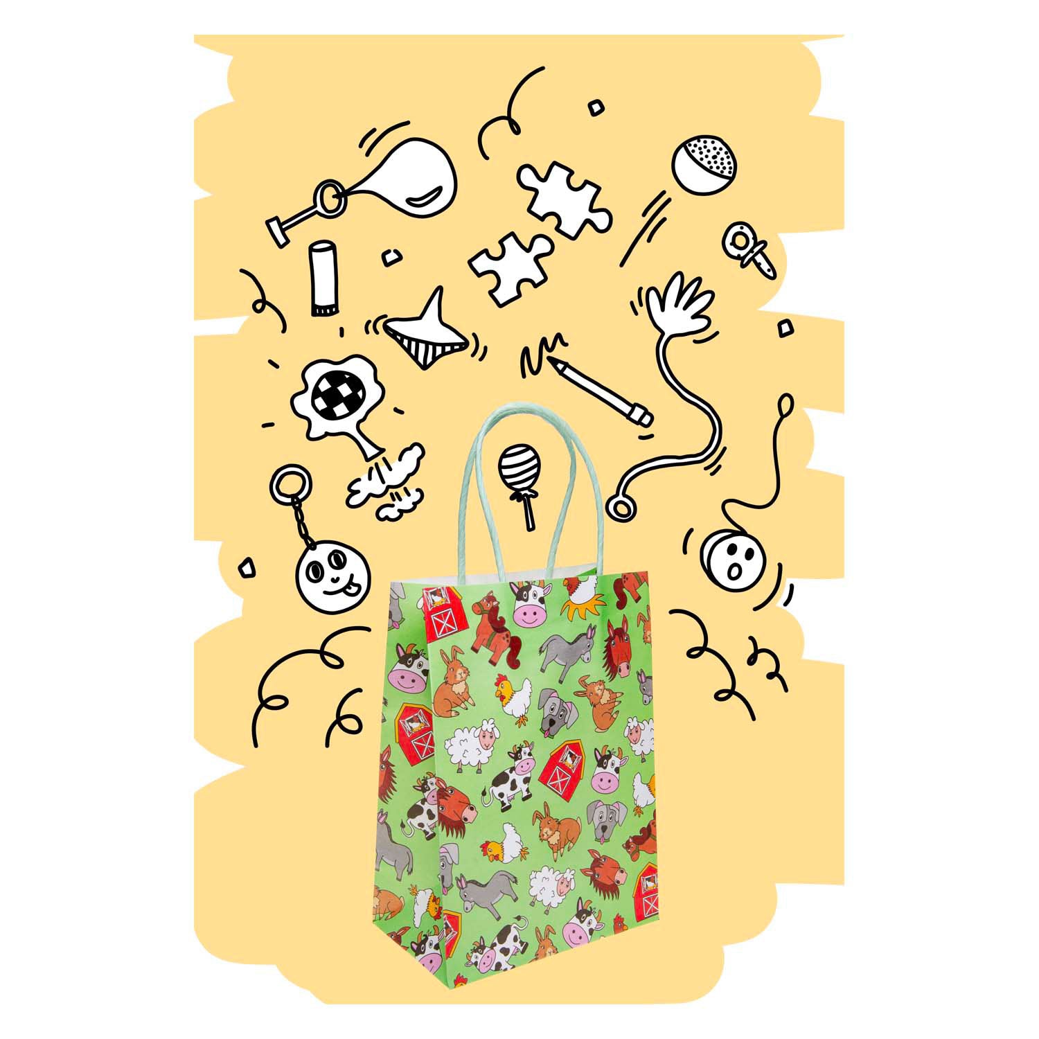 LG IMPORTS Gift Bag Farm Dieren