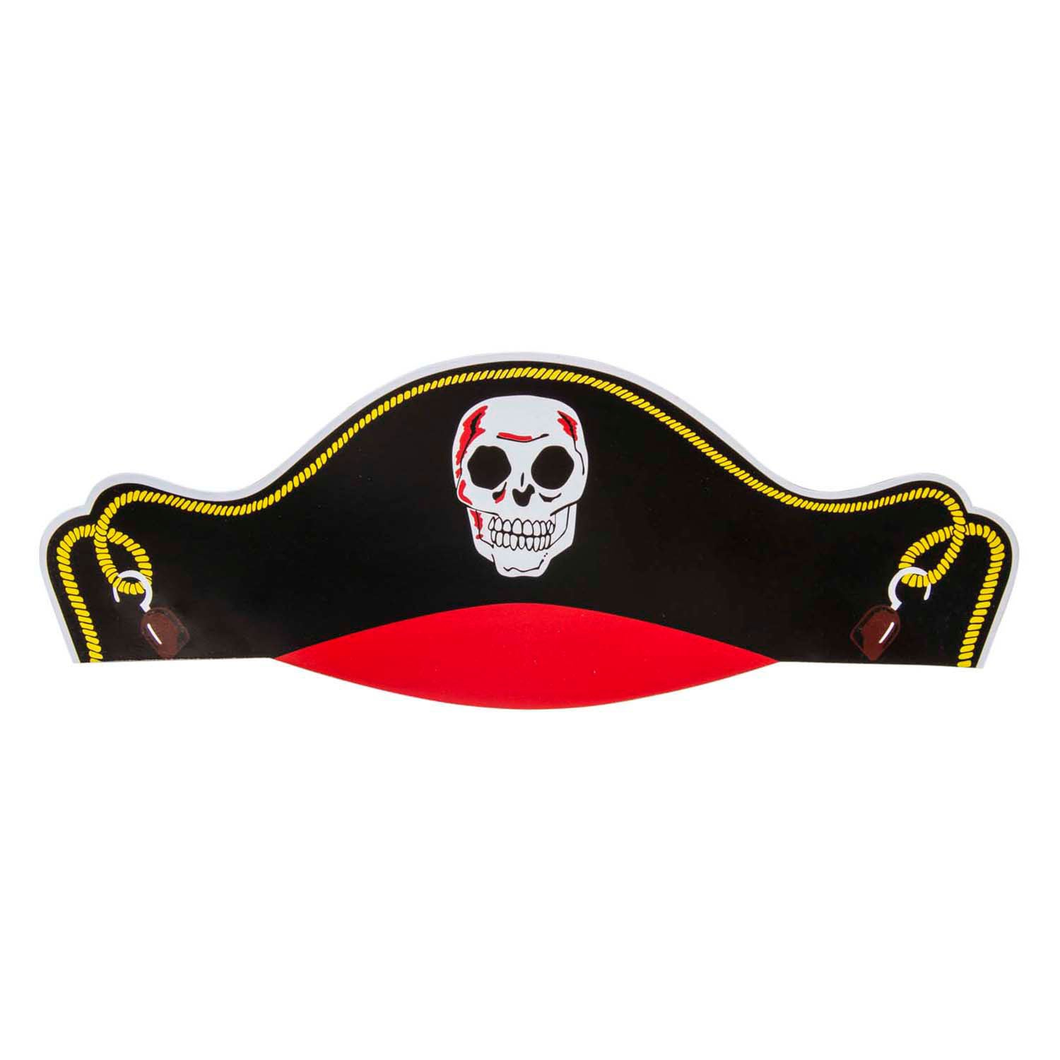 Chapeau de pirate en carton Duckiez
