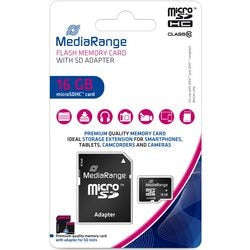 Carte Micro SDHC Media Range MR958 16 Go noir