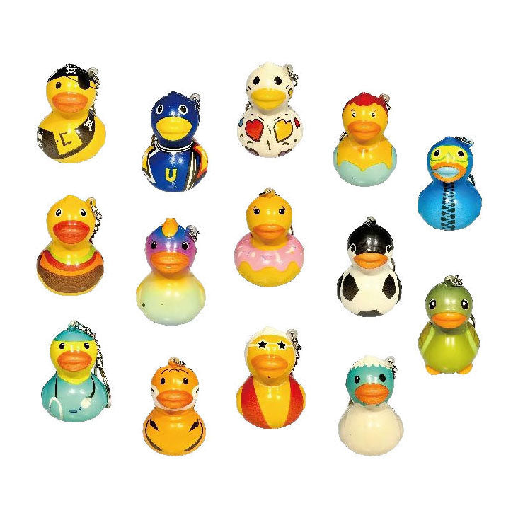 Duckiez porte-clés canard mousse coloré - 24 pcs