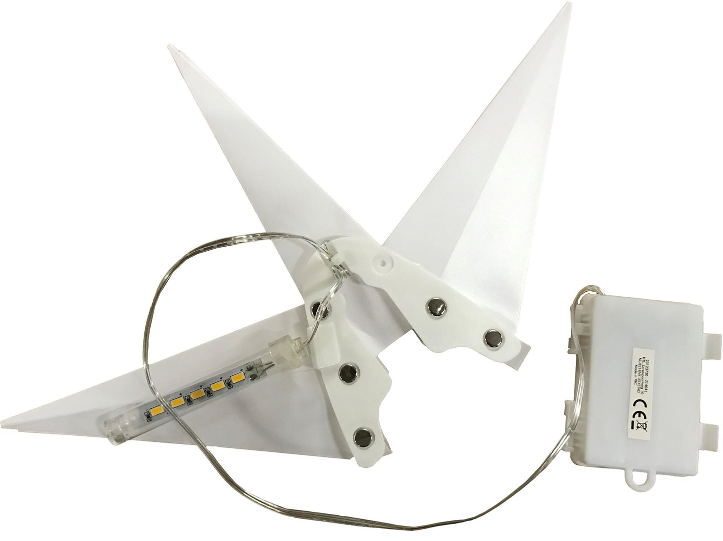 Svenska living star plastique 35cm blanc 4xminuterie chauffée