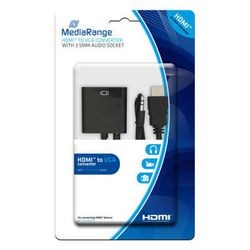 Adaptateur de câble mediarange mrcs167 noir