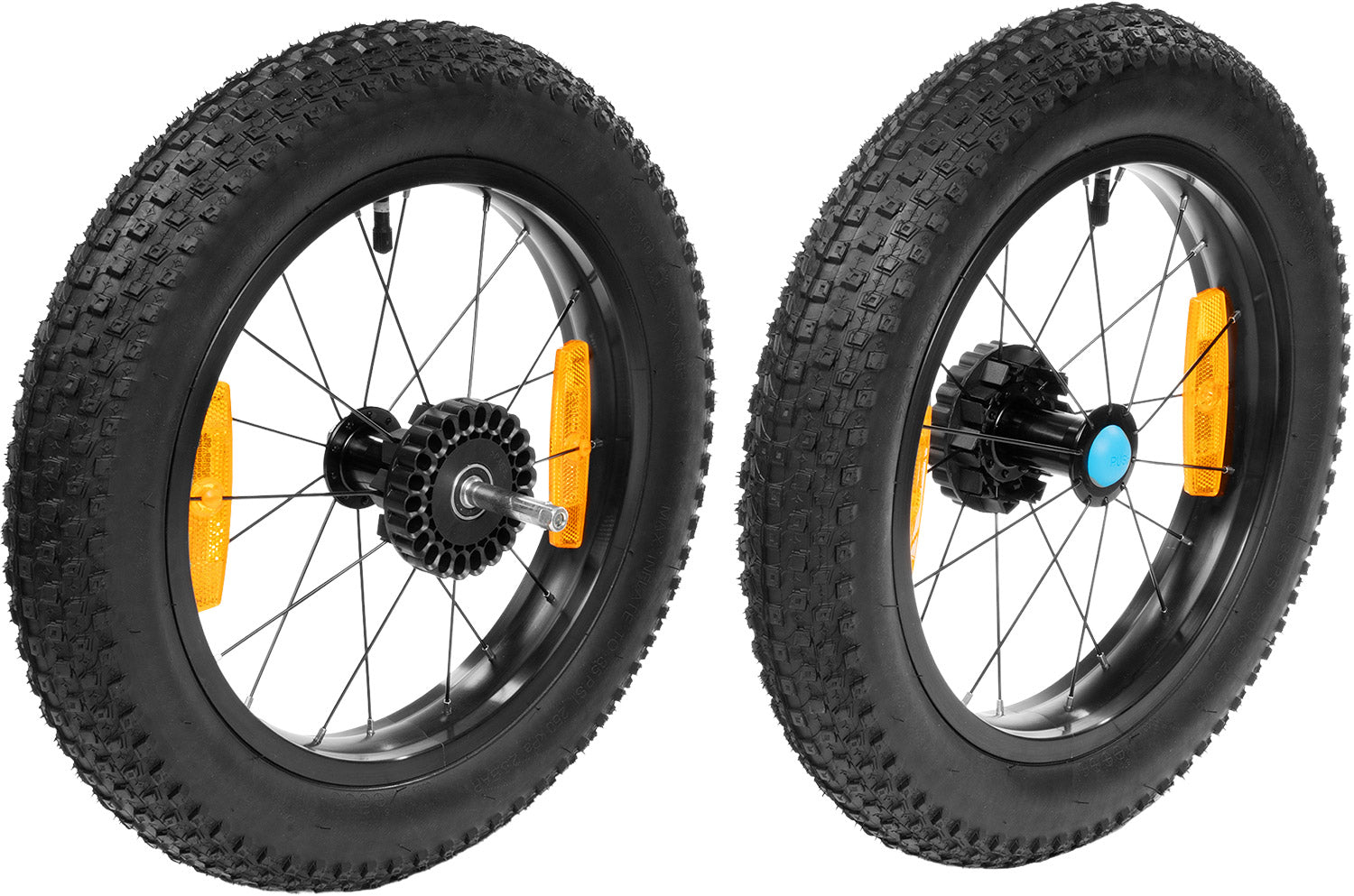 Roues Cube Fat pour remorques de vélo doubles