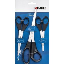 Ciseaux Dahle 54600-20117 noir lot de 3 pièces