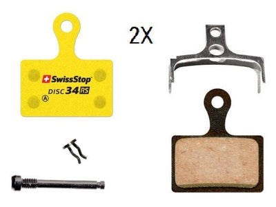 Swissstop 34 rs shimano trp tektro rever paire de plaquettes de frein à disque équitables