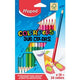 Crayons de couleur maped 829601fc, assortiment de couleurs 214 mm