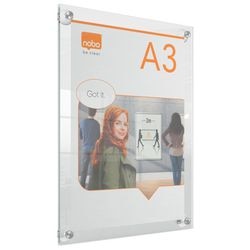 Cadre affiche nobo a3 471 x 24 plexiglas repositionnable