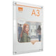 Cadre affiche nobo a3 471 x 24 plexiglas repositionnable