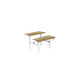 Bureau assis-debout euroseats blanc 800