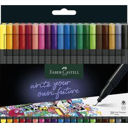 Fineliner faber-castell grip gris