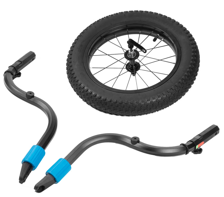Kit de jogger Cube fat wheel pour remorque vélo double