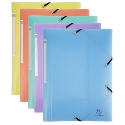 Chemises 3 rabats exacompta 55170e pp gamme couleurs