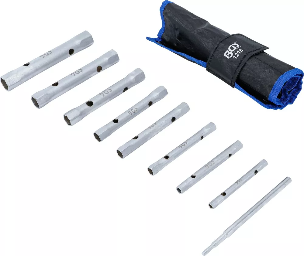 Jeu de clés à douilles techniques Bgs sw 6 x 7 - 20 x 22 mm 9 pcs.