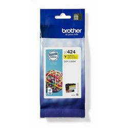 Cartouche d'encre brother lc-424y jaune