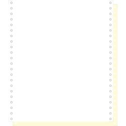 Papier continu informatique exacompta 24 x 28 cm 70 g m² jaune, blanc 1000 feuilles