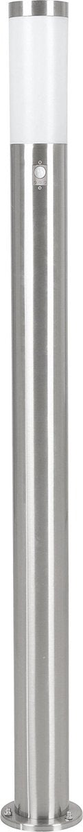 Poteau de jardin extérieur Eglo helsinki - détecteur de mouvement - e27 - 1 lumière - acier inoxydable