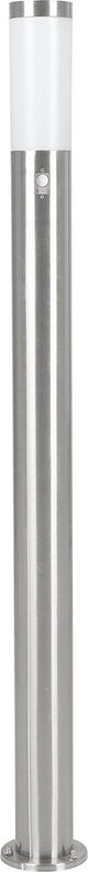 Poteau de jardin extérieur Eglo helsinki - détecteur de mouvement - e27 - 1 lumière - acier inoxydable