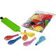 Ballons et pompe Papstar 19328 gamme de couleurs