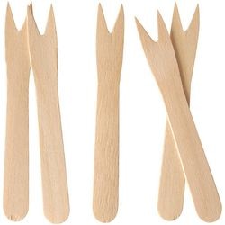 Fourchettes papastar bois 8,5 cm marron