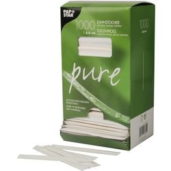 Cure-dents papstar 16701 bois 6,6 cm