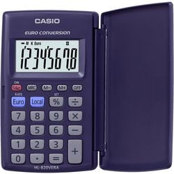 Calculatrice de poche Casio bleue HL-82vera