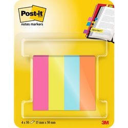 Papier index Post-it 670-4-pop bleu, vert, orange, rose