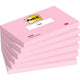 Notes autocollantes colorées Post-it 655-pnk rose