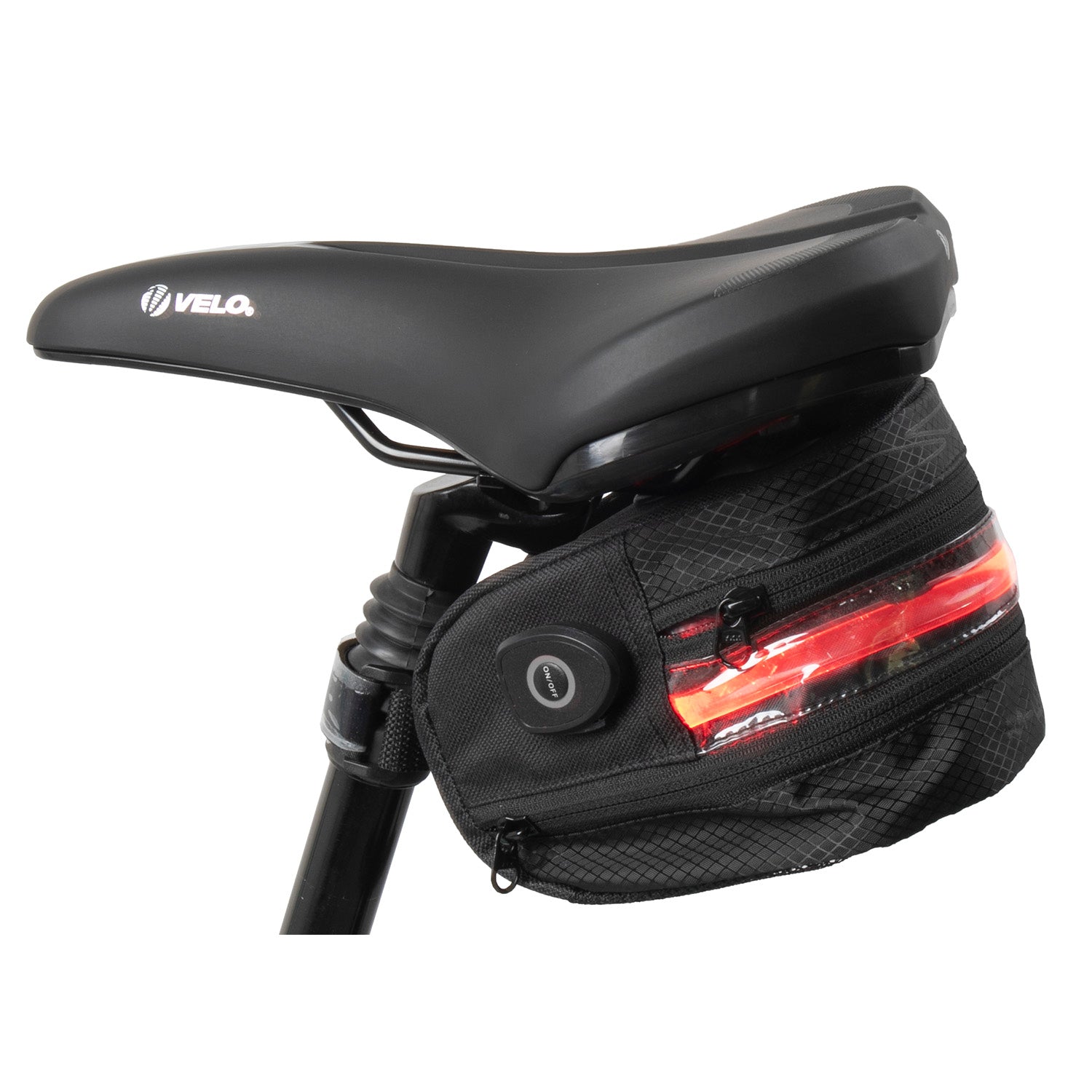 Sacoche de selle M-wave tilburg l illu avec lumière LED