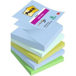 Notes super autocollantes post-it r330-5ss-oas bleu, vert