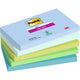 Pic notes super collantes post-it 655-5ss-oas bleu, vert