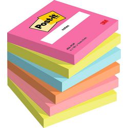 Notes autocollantes post-it pop assortiment de 76 couleurs 100 feuilles