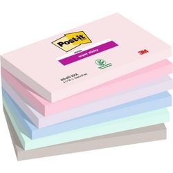 Post-it memo pad 3m 655-6ss 76x127mm soul