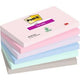 Post-it memo pad 3m 655-6ss 76x127mm soul