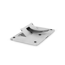 Support pour ordinateur portable argenté
