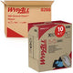Lingettes nettoyantes wypall x60 hydroknit 231x426mm blanc pack 10 pièces 126 feuilles