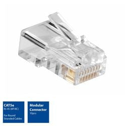 ACT MODULAR CAT5E RJ-45 Connecteur (10 pièces), Sac à fermeture éclair