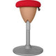Tabouret assis-debout euroseats rouge 405