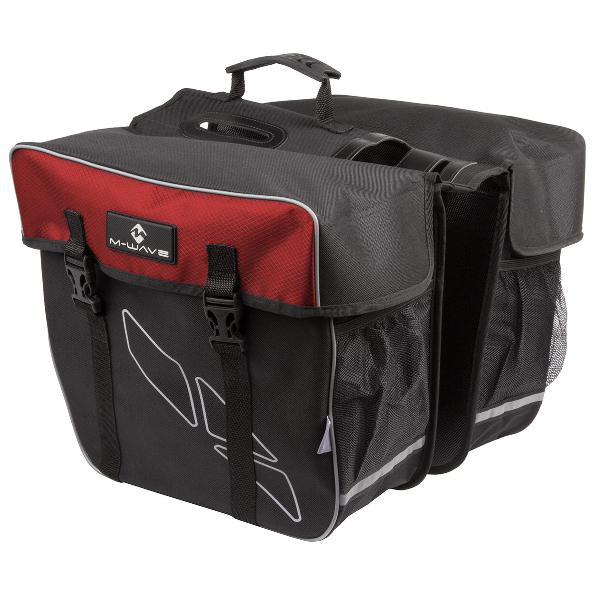 Sac à vélo à double onde Amsterdam 30L rouge