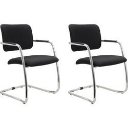 Bach chaise visiteur Hammerer vsbp2 tissu noir