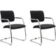 Bach chaise visiteur Hammerer vsbp2 tissu noir