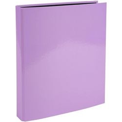 Classeur à anneaux exacompta aquarelle 51565e carton recouvert de papier pellic pap mauve