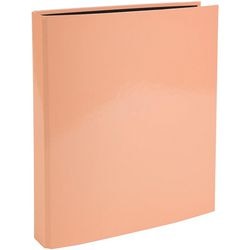 Classeur à anneaux exacompta aquarelle 51567e carton recouvert de papier pellic pap corail