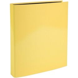 Classeur à anneaux exacompta aquarelle 51569e carton recouvert de pâte pellique jaune citron