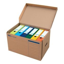 Conteneur système elba 100421143 a4 marron 10 pièces