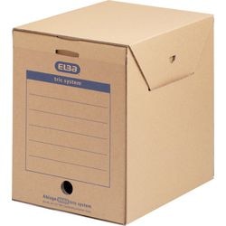 Conteneur système elba 100421092 a4 marron 6 pièces