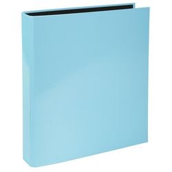 Classeur à anneaux exacompta aquarelle 54568e carton recouvert de pâte pellique bleu pastel