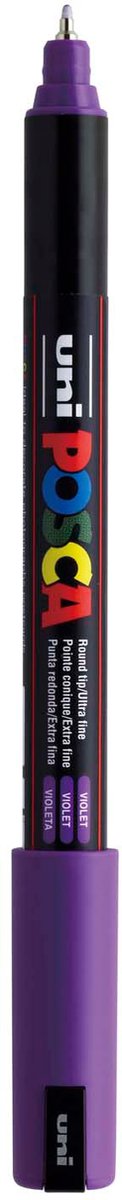 Marqueur Posca Uni-Posca, AFM PC-1MR, épaisseur de ligne 0,7 mm, extra-fine, violet, 1 pièce