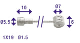 Câble intérieur Cordo câble intérieur frein 225cm ø1,5mm galvanisé + 2 embouts - afbeelding 1